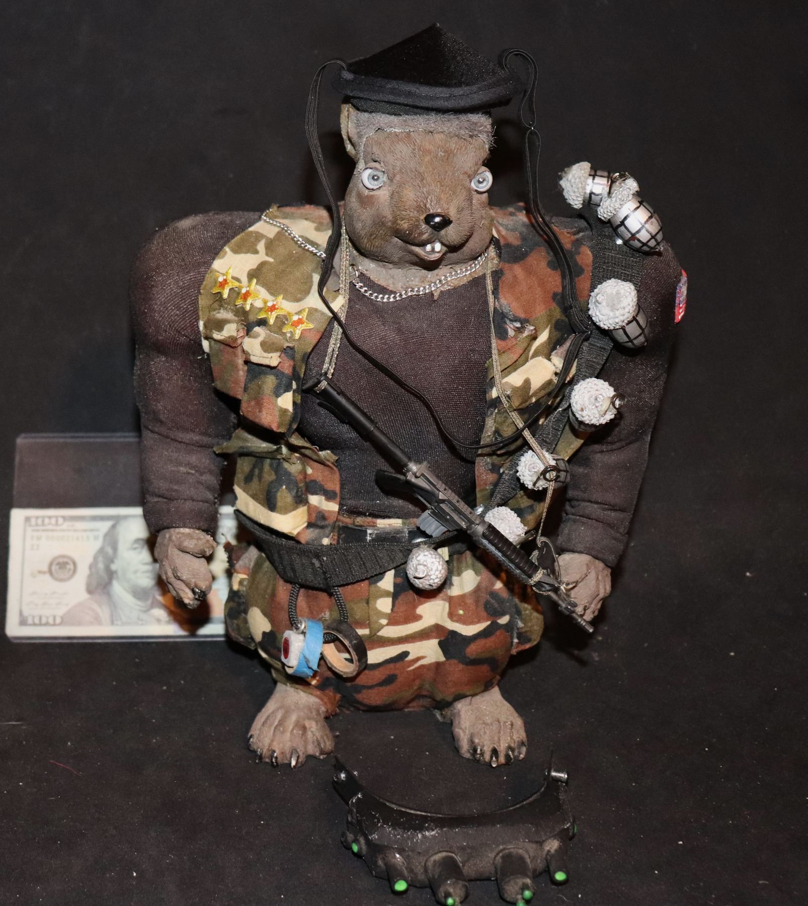 BIG BROTHER BENNY THE BB SQUIRREL RAMBO RANGER SOLDIER SCREEN MATCHED