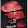 Image 3 : EYEONEYEZ LEATHER RED CROW IN A HAT FULL HEAD MASK PROTOTYPE