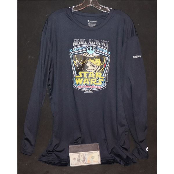 STAR WARS REBEL ALLIENCE 2016 PROMO SHIRT SIGNED BY MARK HAMILL