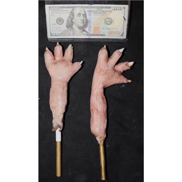 RAT CREATURE SILICONE INSERT HAND PUPPETS PAIR