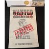 Image 1 : SHANGHAI KNIGHTS ENGLISH BEN HOWARTH WANTED POSTER SCREEN USED W/ PROVENANCE