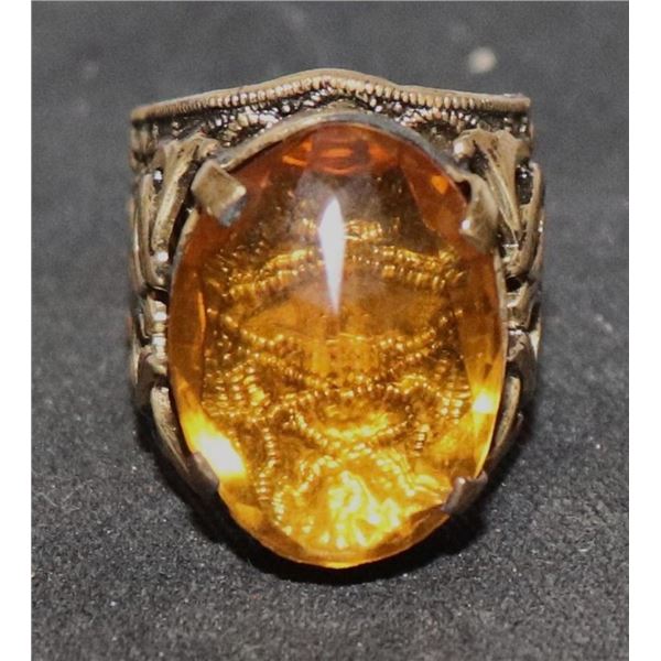 SHANGHAI KNIGHTS WANG FATHER AMBER RING SCREEN MATCHED W/ PROVENANCE