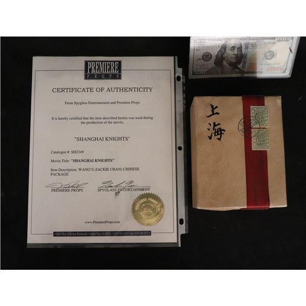 SHANGHAI KNIGHTS WANG JACKIE CHAN CHINESE PACKAGE PARCEL SCREEN MATCHED W/ PROVENANCE