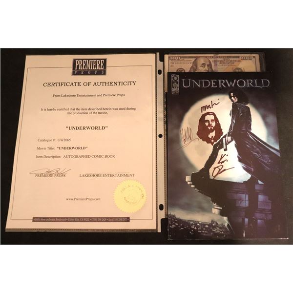 UNDERWORLD COMIC SIGNED AUTOGRAPHED BY 3 W/ PROVENANCE