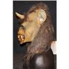 Image 2 : HORNED HAIRY BLOODY DEMON CREATURE VINTAGE LATEX MASK 1984 MAC STUDIOS