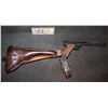 Image 1 : PISTOL RIFLE WITH ROUND MAGAZINE ALL METAL AND WOOD