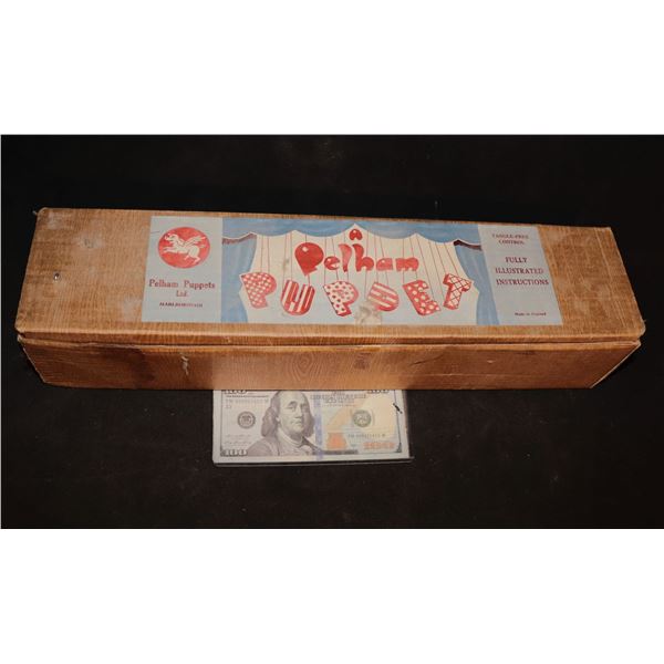 PELHAM SKELETON MARIONETTE PUPPET MINT IN THE BOX 50's 60's