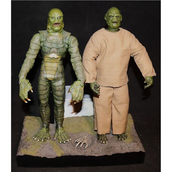 CREATURE FROM THE BLACK LAGOON & WALKS AMONG US 2003 SIDESHOW DUAL FIGURE ON BASE