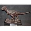Image 1 : JURASSIC PARK SOLID BRONZE TYRANNOSAURUS REX FINE ART PIECE 27 INCHES