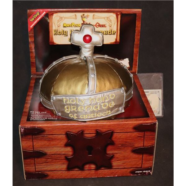 MONTY PYTHON AND THE HOLY GRRAIL HOLY HAND GRENADE OF ANTIOCH IN THE BOX CHEST PLUSH TOY