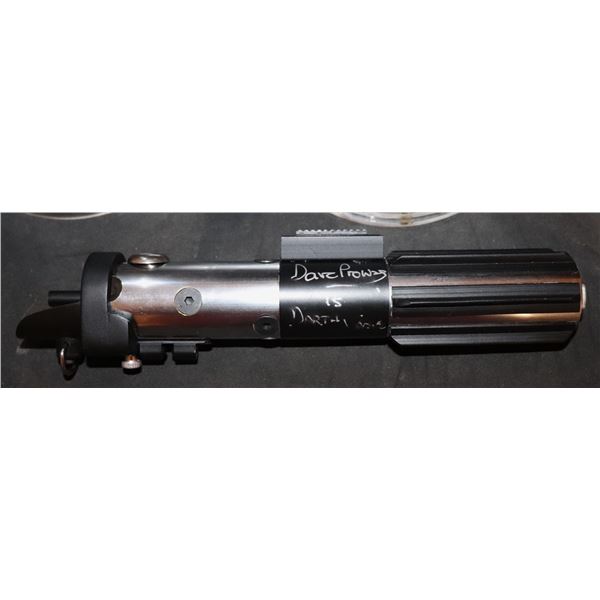 STAR WARS PROTOTYPE DARTH VADER DAVID PROWSE SIGNATURE EDITION SIGNED ON LIGHT SABER MASTER REPLICAS