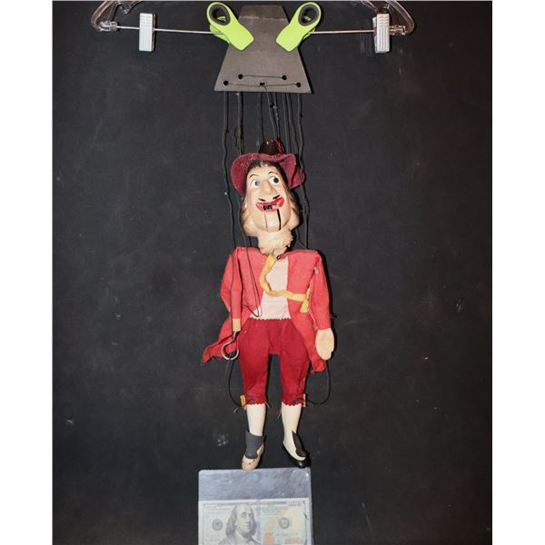 DISNEY WALT 1950's CAPTAIN HOOK MARIONETTE PETER PUPPET PLAYTHINGS