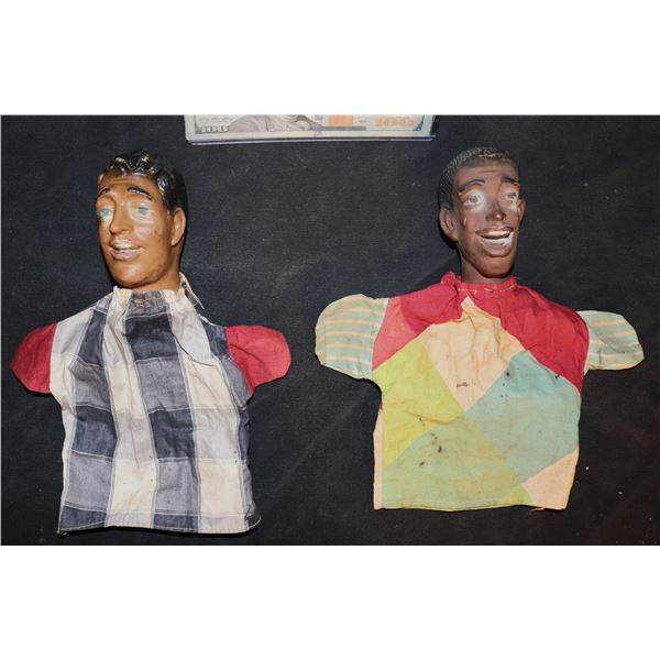 TV PUPPET SHOW DEAN MARTIN & JERRY LEWIS 1952 VINTAGE HAND PUPPET PAIR
