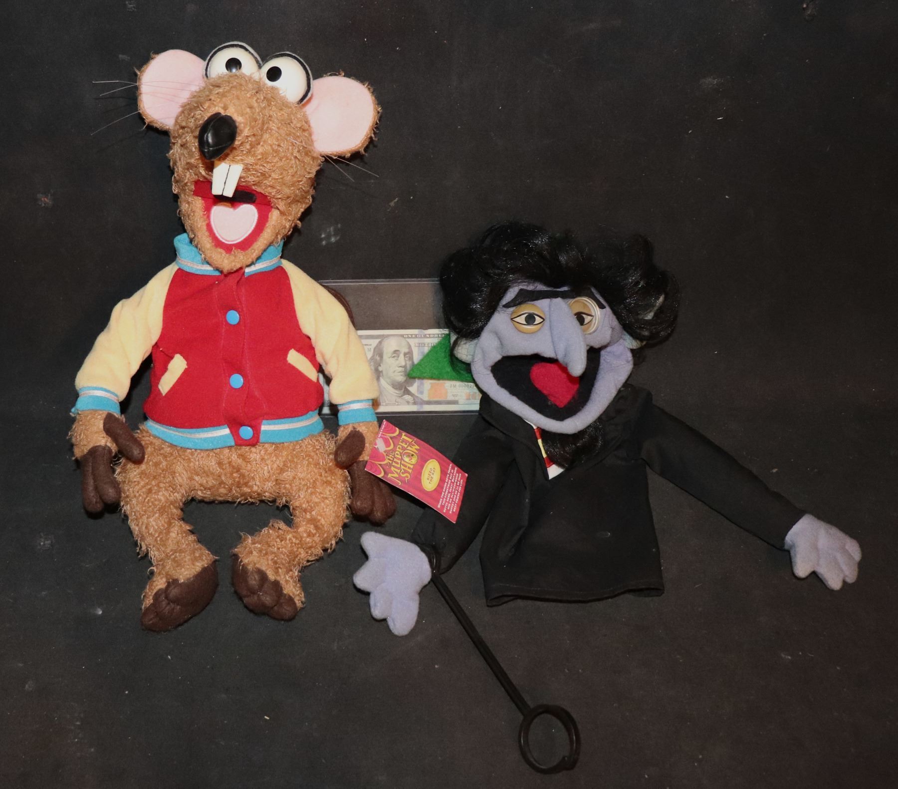 THE MUPPET SHOW RIZZO PLUSH AND SESEME STREET THE COUNT PUPPET PLUSH TOY