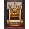Image 2 : MEDIEVEL MACHINE FORCE OF THE FALCON CATAPULT NOBLE COLLECTION GOLD PLATED METAL
