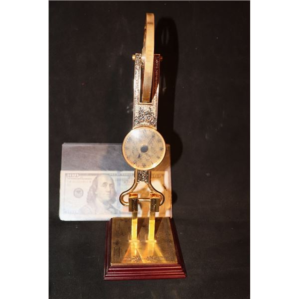 MEDIEVEL MACHINE ODOMETER GOLD PLATED METAL