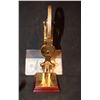 Image 3 : MEDIEVEL MACHINE ODOMETER GOLD PLATED METAL