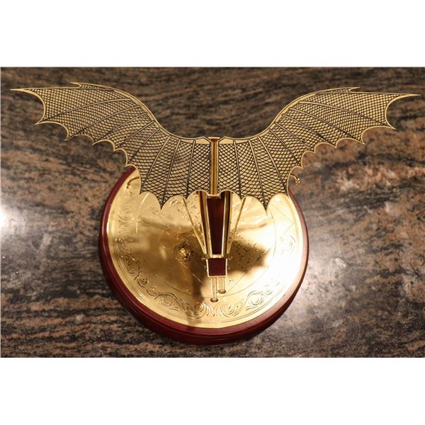 MEDIEVEL MACHINE THE DA VINCI FLYING MACHINE GOLD PLATED METAL
