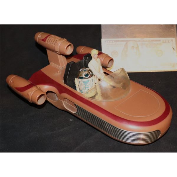 STAR WARS LAND SPEEDER 1977 AND KENNER ACTION FIGURES