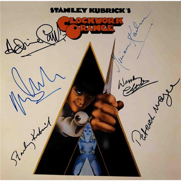 Clockwork Orange cast signed soundtrack