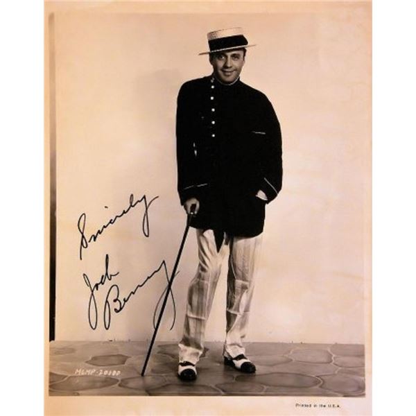 Jack Benny signed portrait photo