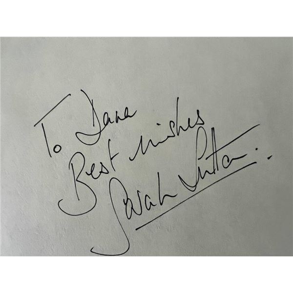 Doctor Who Sarah Sutton autograph