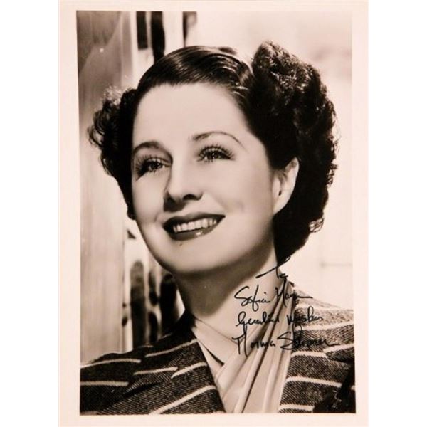 Norma Shearer signed portrait photo