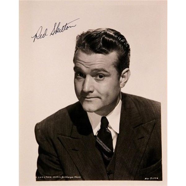 Red Skelton signed portrait photo