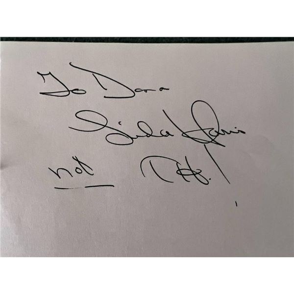 Planet of the Apes linda harris autograph