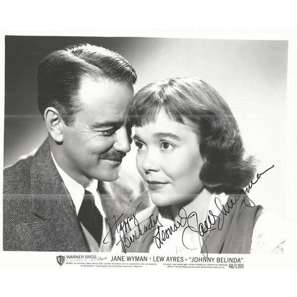 Johnny Belinda Jane Wyman Signed Movie Photo