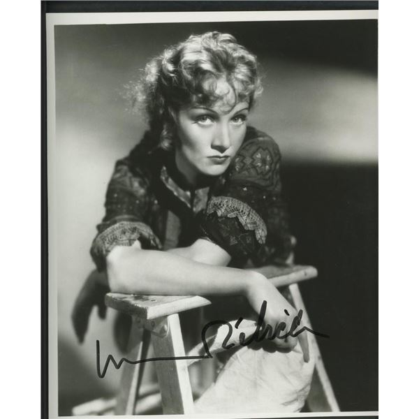 Marlene Dietrich signed photo. GFA Authenticated