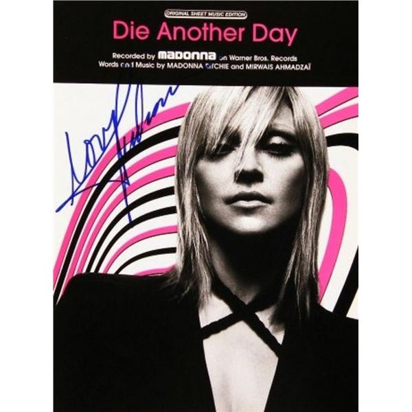 Madonna signed sheet music