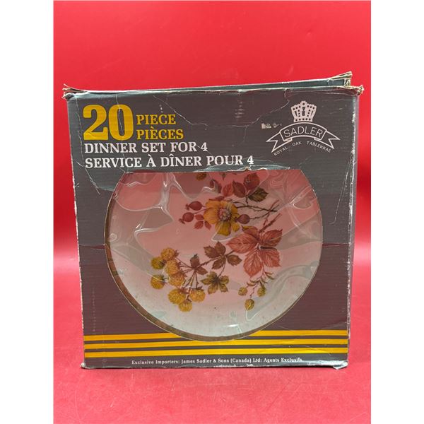 James Sadler & Sons Ltd. 20 Pc. Dinner Set For 4