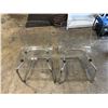 Image 1 : 2 Modern Transparent Chairs