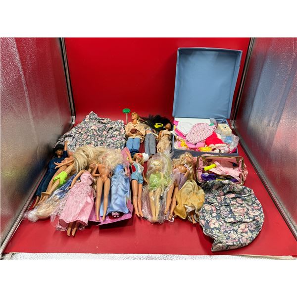 Lot of Assorted Dolls & Accessories