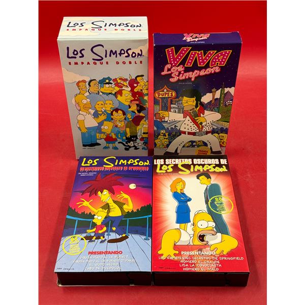 Lot of Spanish Simpsons VHSs
