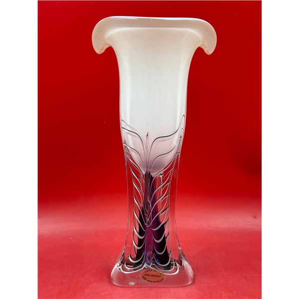 Handmade Crystal Adam Jablonski Vase Made in Poland
