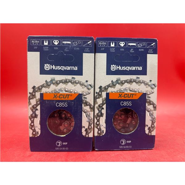 2 Husqvarna C85S X-Cut Chainsaw Chains