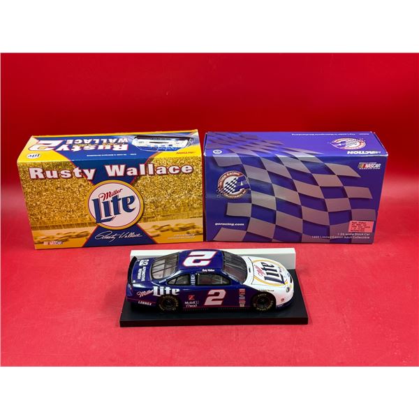 Dicast 1:24 Rusty Wallace Miller Lite Stock Racing Car