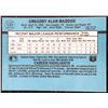 Image 2 : 1988 DONRUSS GREG MADDUX (HOF) ROOKIE CARD