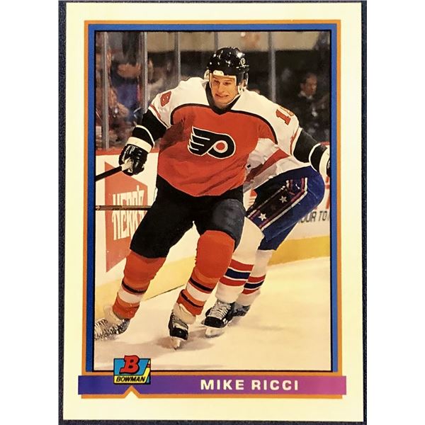 1991-92 BOWMAN MIKE RICCI ROOKIE CARD