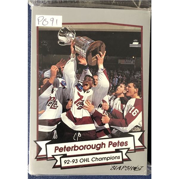 1992-93 PETERBOROUGH PETES (OHL) TEAM SET