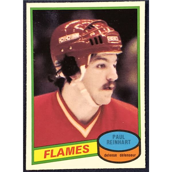1980-81 O-PEE-CHEE PAUL REINHART ROOKIE CARD