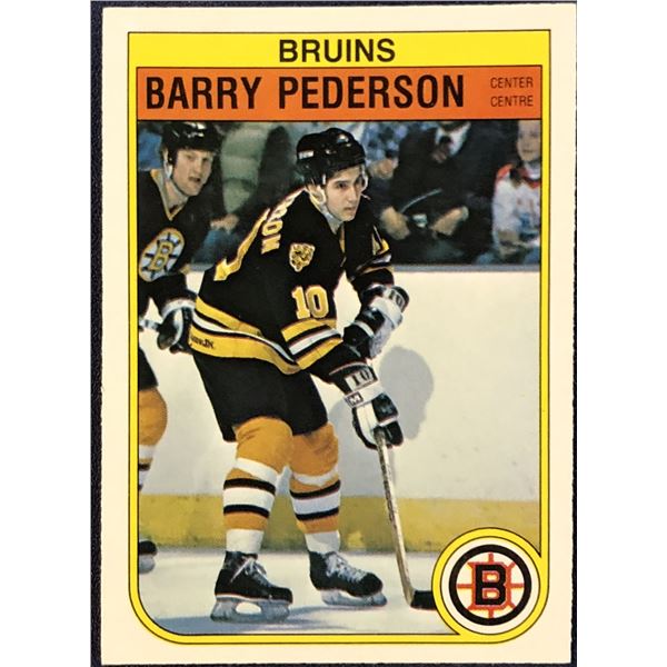 1982-83 O-PEE-CHEE BARRY PEDERSON ROOKIE CARD
