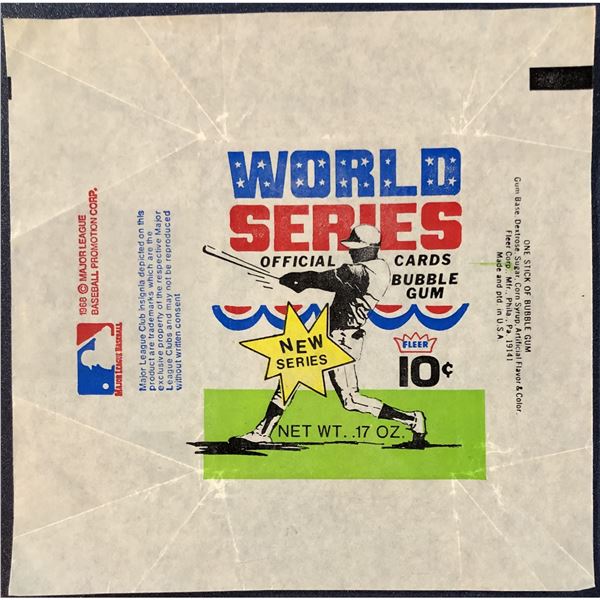 1970 FLEER BASEBALL WORLD SERIES WRAPPER