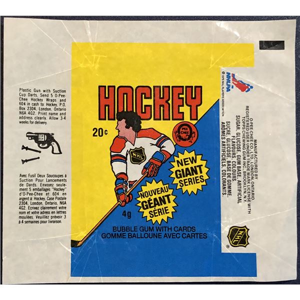 1980-81 O-PEE-CHEE NHL HOCKEY WRAPPER