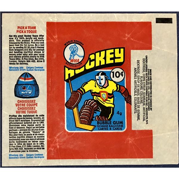 1976-77 O-PEE-CHEE WHA HOCKEY WRAPPER