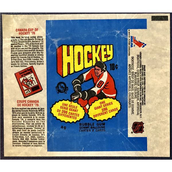 1976-77 O-PEE-CHEE NHL HOCKEY WRAPPER