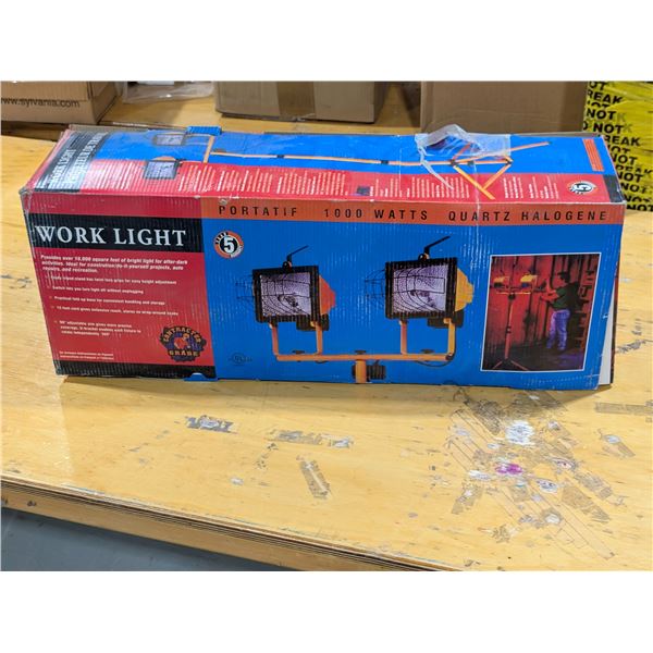 LAMPE DE TRAVAIL DOUBLE, HALOGENE 1000w
