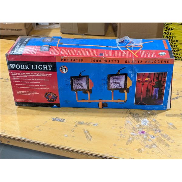 LAMPE DE TRAVAIL DOUBLE, HALOGENE 1000w